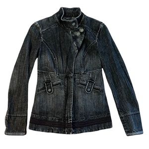 Armani Exchange Black Denim Jean Jacket